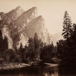 Carleton Watkins, The Three Brothers, Yosemite, 1865-66