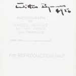 Ansel Adams, Portrait of Witter Bynner, 1956