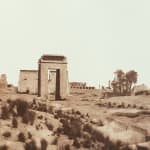 Felix Teynard, Karnak, Thèbes - Grande porte du sud vue du point C, 1851-52