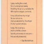Elaine Reichek, You are No Longer Among the Living (Akhmatova), 2018