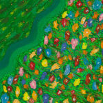Ping Zheng, Undulate Fields, 2023