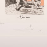 Salvador Dalí, Plate 76 – “Setze jutges mengen fetge d’un penjat”, from Les Caprices de Goya, 1977