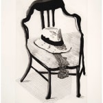 David Hockney, Panama Hat with a Bow Tie on a Chair, from The Geldzahler Portfolio, 1998
