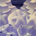 Laurens Legiers, Untitled (Snow river with spiky mountains), 2023