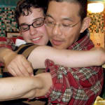 Shi Jin-Hua, Hugging Project, 2004