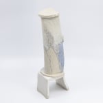 Anna John, Standing/Chair Sculpture (windy dot com series), 2020