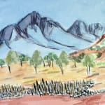 Benita Clements Mona Lisa, Albert & Rubina Namatjira, 2020