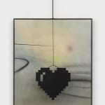 Wendy White, Pixel Heart (after Calder), 2021