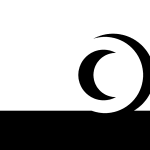 Frames from a video simulation by Ian Gouldstone that features a multiple circles that move slowly around the screen, changing between black and white along with the moving background, at times overlapping to briefly reconcile into familiar shapes such as planets in eclipse.