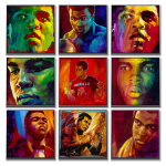 Simon Bull, Shadow Boxer, Metal Print, 2017