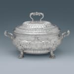 Elizabeth Godfrey, A George II Antique English Silver Soup Tureen, 1752