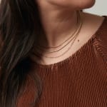 14k yellow gold box chain by Fringe Gallery studio jeweler Jane Pope