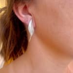 Silver Volt Earrings by Slate Gray Gallery studio jeweler Timo Krapf