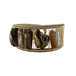 Large pearl cuff by Fringe Gallery studio jeweler Tana Acton