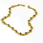 Sapphire Candy Necklace by Slate Gray Gallery studio jeweler Nanci Modica