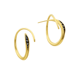 Timo Krapf, Silver Single Leaf Earrings