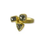 3 diamond cluster ring by slate gray gallery studio jeweler petra class