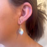 forget-Me-Not Petal Earrings by Slate Gray Gallery studio jeweler Timo Krapf