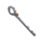 Medium White Gold Diamond Bar Charm by Fringe Gallery studio jeweler Lauren Chisholm