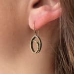 Tempest Earring on Wire by Fringe Gallery studio jeweler Elizabeth Garvin