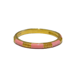 Pink Enamel Stacker Ring by Slate Gray Gallery studio jeweler Sloane Street