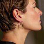 Cyclone Earring by Fringe Gallery studio jeweler Elizabeth Garvin