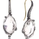Crystalline Quartz Facets Earrings