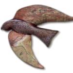 Clay and mixed media bird by Slate Gray Gallery artist Julie McNair
