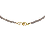 Labradorite Strung & Knotted Necklace by Fringe Gallery studio jeweler Marki Knopp