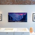 Archival Inkjet Print of The Gatekeeper by Slate Gray Gallery Artist Maggie Taylor installed on the gallery wall