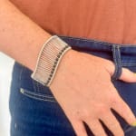 Wave Cuff by Fringe Gallery studio jeweler Tana Acton