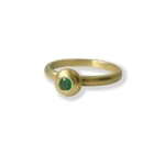 Green Point Ring by Slate Gray Gallery studio jeweler Sandra Frias