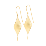 Timo Krapf, Silver Single Leaf Earrings