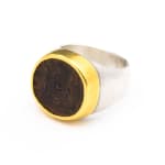Womens Silver Coin Ring by Slate Gray Gallery studio jeweler Eli Halili