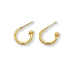 Classic Hoop Earrings by Slate Gray Gallery studio jeweler Marki Knopp
