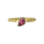 Champagne Sapphire Ring by Fringe Gallery studio jeweler Barbara Heinrich