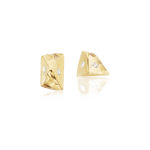 Dana Bronfman, Matte and Sparkle Mismatched Faceted Studs