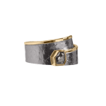 Cyclone Ring with Diamond by Fringe Gallery