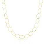 Oval Link Necklace by Slate Gray Gallery studio jeweler Petra Class