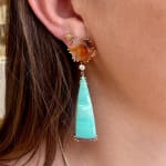 Dana Bronfman, Matte and Sparkle Mismatched Faceted Studs