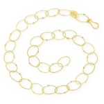 Oval Link Necklace by Slate Gray Gallery studio jeweler Petra Class