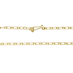 22k and 20k yellow gold chain necklace by Fringe Gallery studio jeweler Nanci Modica