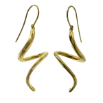 Timo Krapf, Silver Single Leaf Earrings