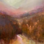 "Mountain Pass" an landscape oil painting by slate gray gallery artist Sylvia Benitez