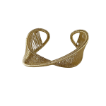 Tana Acton's gold filled asymmetrical mobius cuff