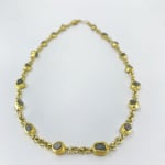 Diamond Crystal Chain by Slate Gray Gallery studio jeweler Petra Class