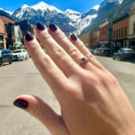 Brown Sapphire Ring by slate gray gallery studio jeweler Barbara Heinrich