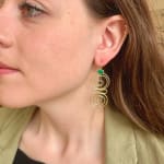 Telluride Earrings by Slate Gray Gallery studio jeweler Sandra Frias