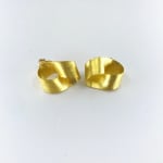 Mobius Spiral Earrings by Slate Gray Gallery studio jeweler Petra Class