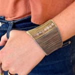 Tana Acton's Asymmetrical Two Tone Cuff with Moonstones